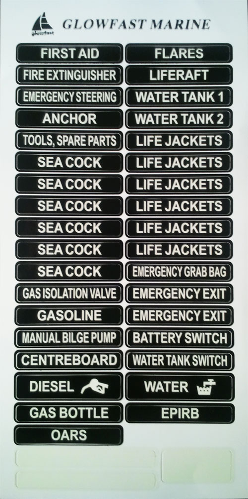 Boating Label Set