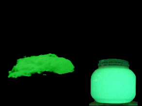 Long afterglow glow in the dark paints
