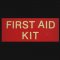 Luminous First Aid Kit Label 163mm x 67mm