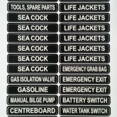 Boating Label Set